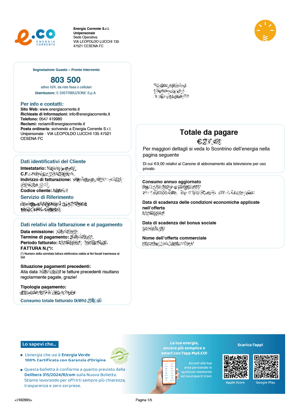 Frontespizio unificato